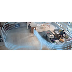 Dyson Purifier Cool PC1, baltas/nikelio spalvos - Oro valytuvas