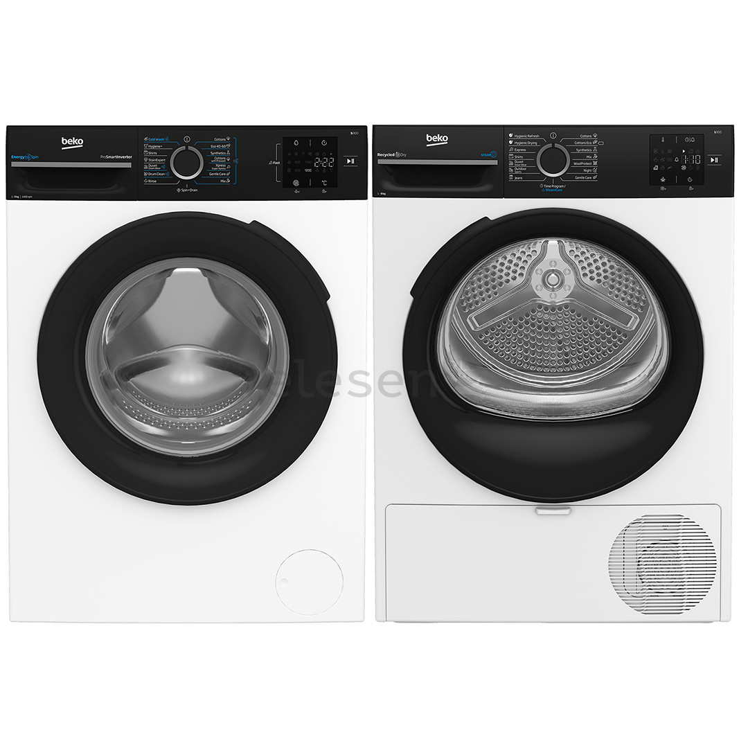 Beko, 9 kg + 9 kg - Skalbimo mašina su džiovykle