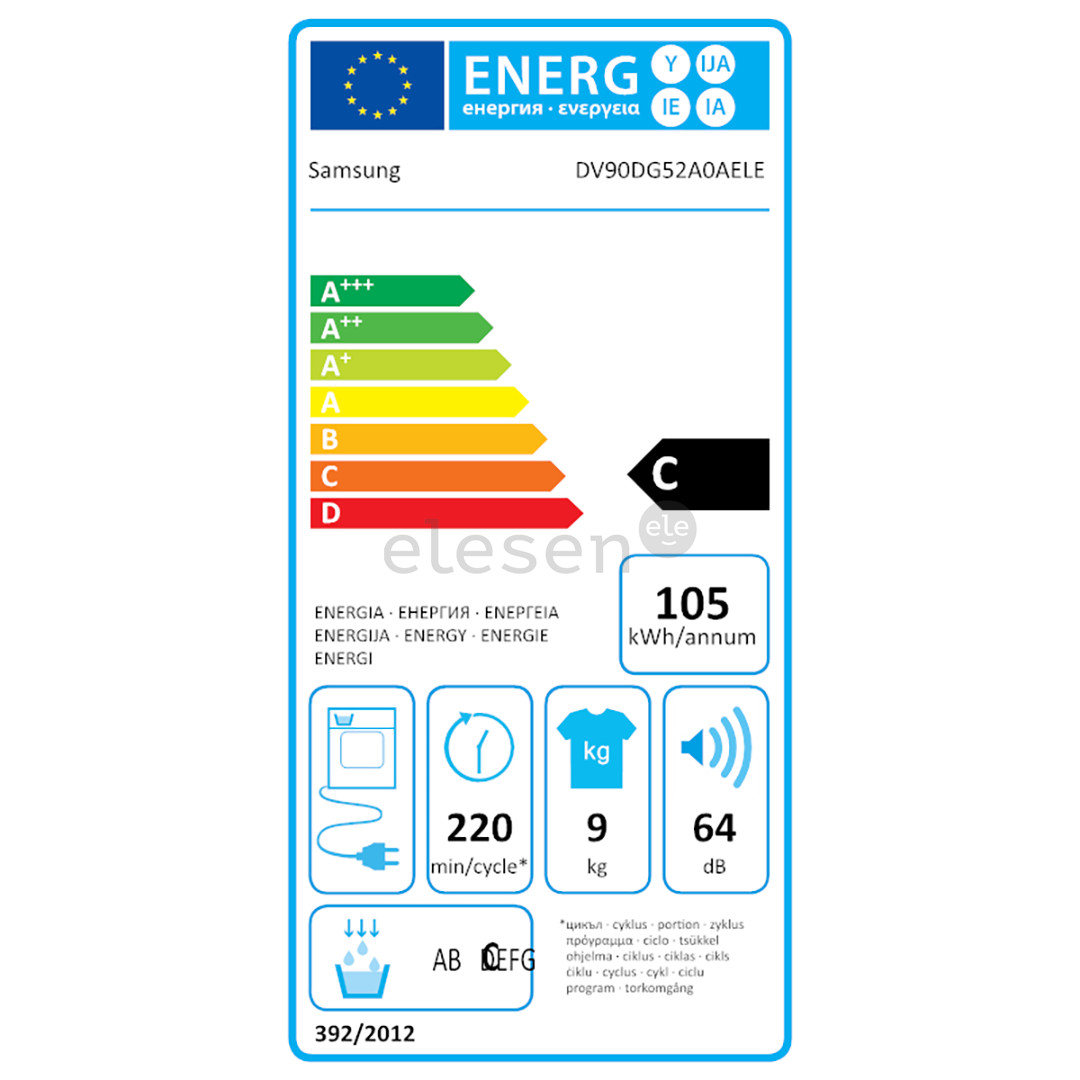 Samsung, 11 kg + 9 kg - Skalbimo mašina su džiovykle