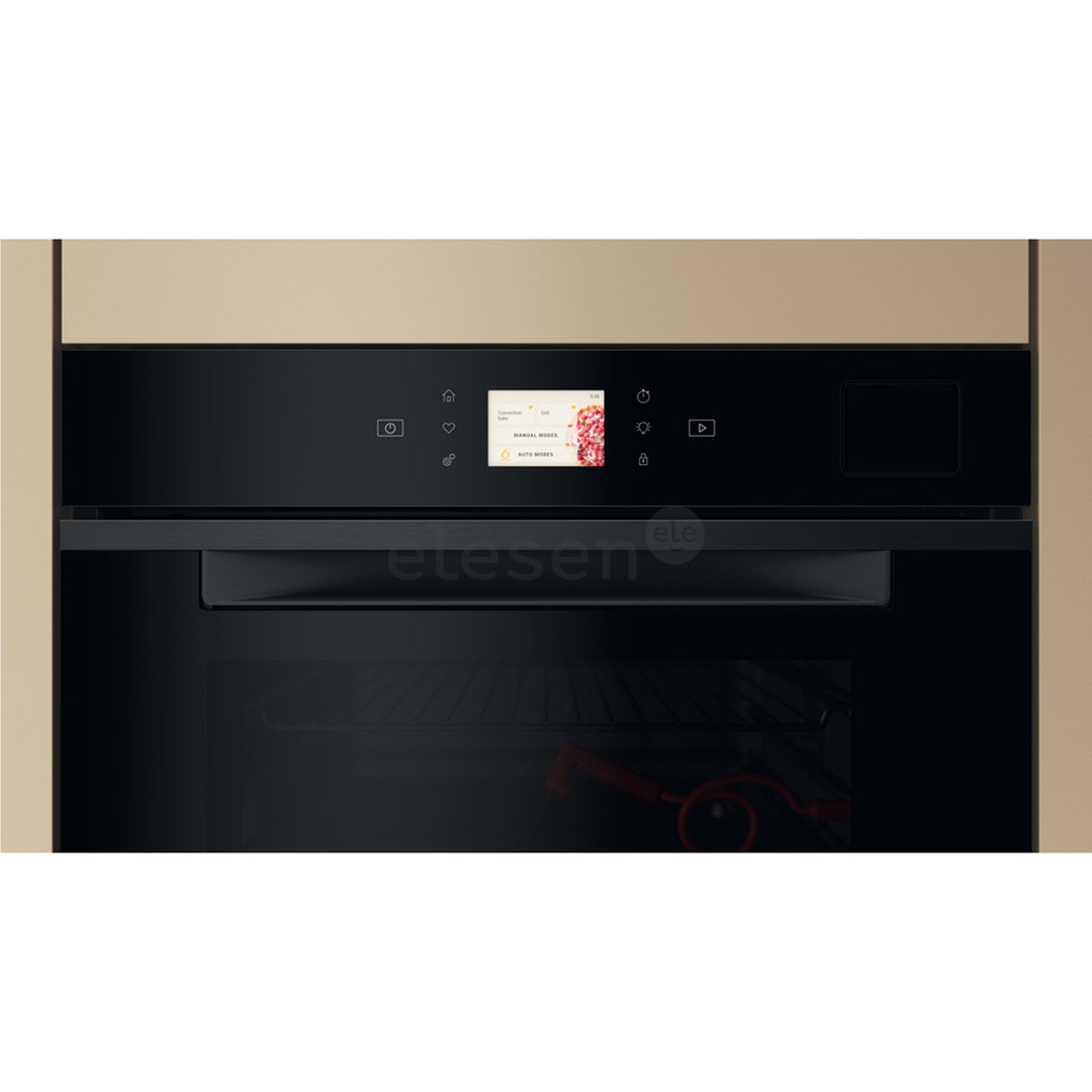 Whirlpool, 73 L, hidrolizė, juoda - Įmontuojama orkaitė