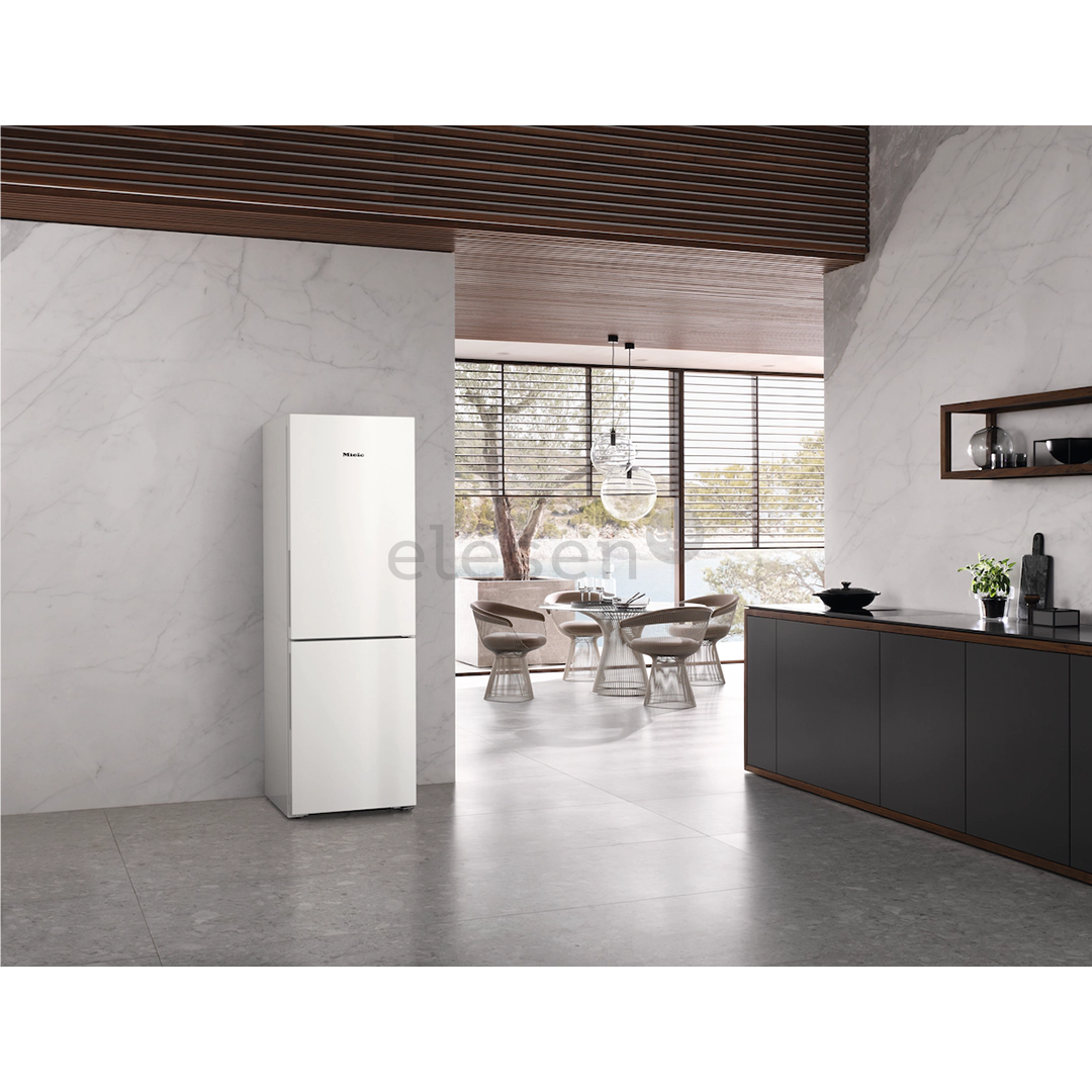 Miele, NoFrost, 330 L, aukštis 186 cm, baltas - Šaldytuvas