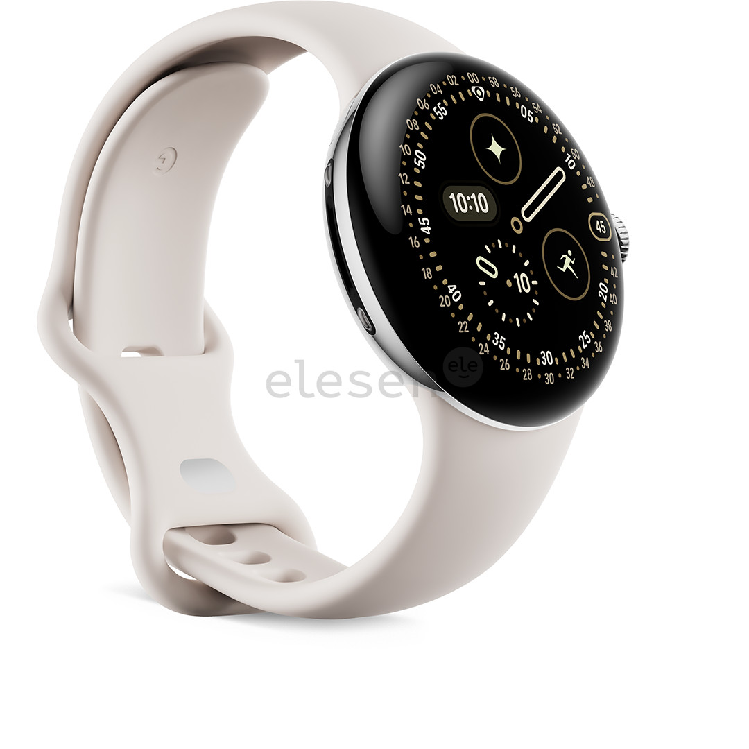 Google Pixel Watch 4, 41 mm, porcelain/silver - Smart watch