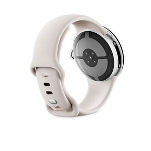 Google Pixel Watch 4, 41 mm, porcelain/silver - Smart watch