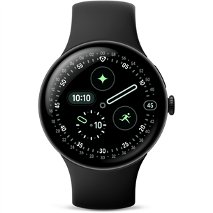 Google Pixel Watch 4, 45 mm, juodas - Išmanusis laikrodis GA09962-EU