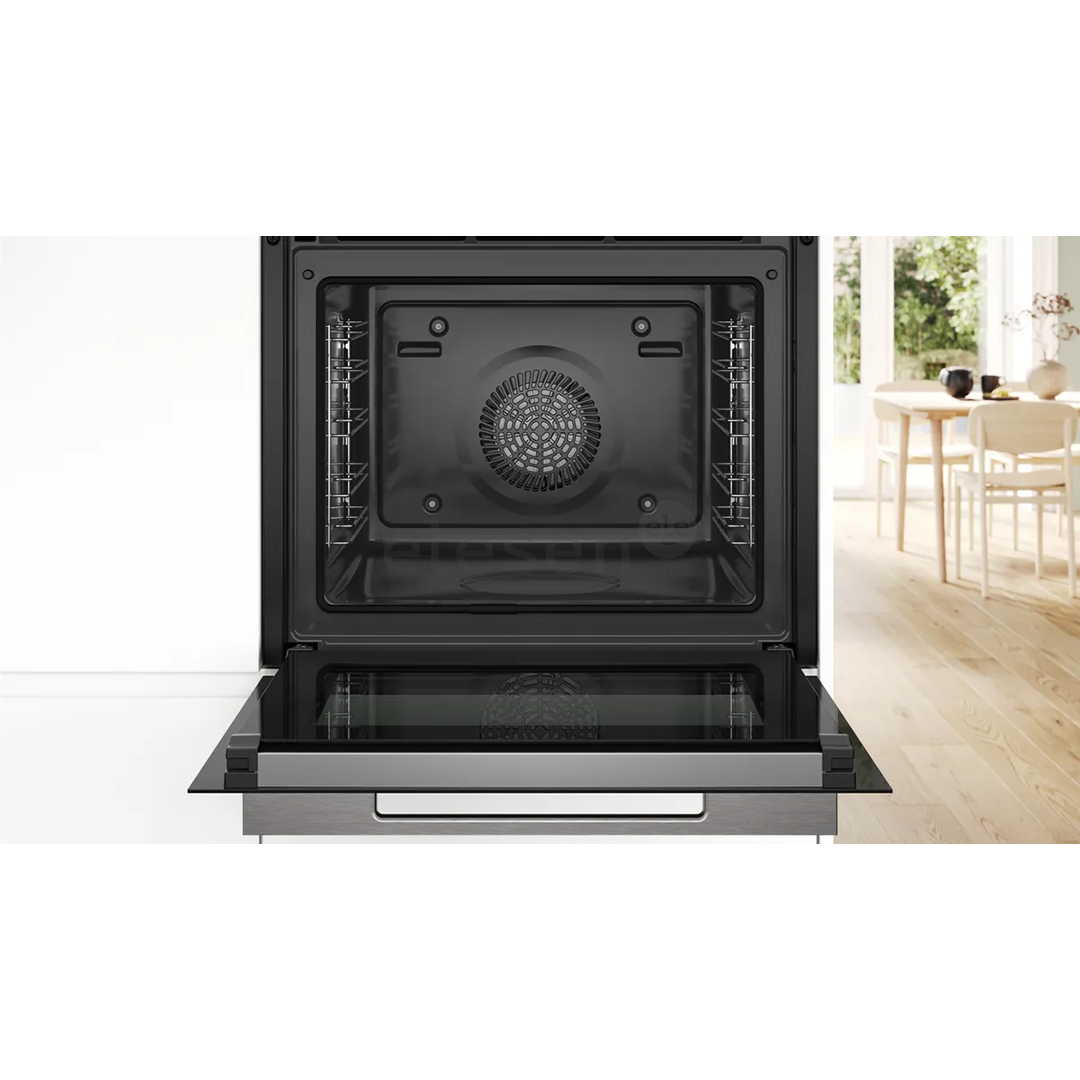 Bosch Series 8, 71 L, pirolizė, juoda - Įmontuojama orkaitė
