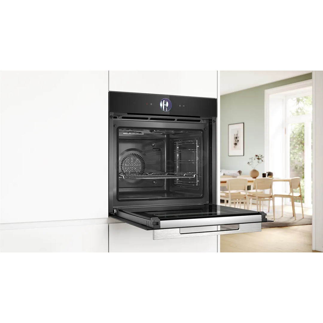 Bosch Series 8, 71 L, pirolizė, juoda - Įmontuojama orkaitė