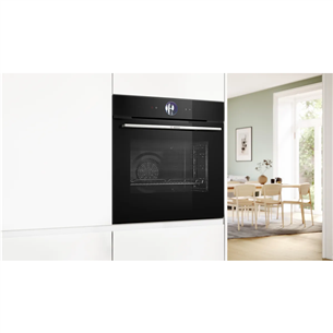 Bosch Series 8, 71 L, pirolizė, juoda - Įmontuojama orkaitė
