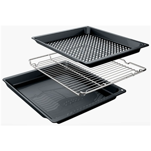 Bosch Series 8, 71 L, pirolizė, juoda - Įmontuojama orkaitė