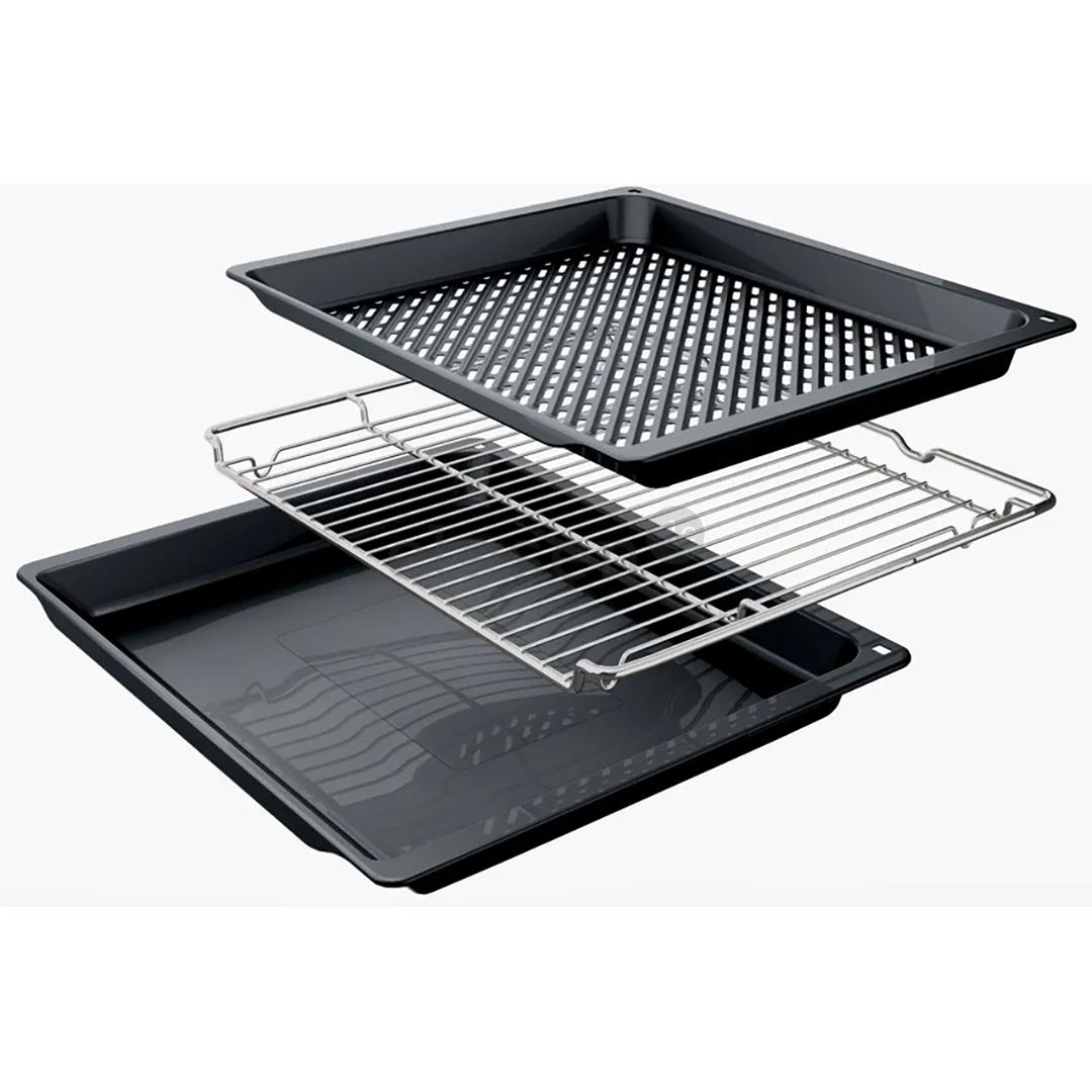 Bosch Series 8, 71 L, pirolizė, juoda - Įmontuojama orkaitė