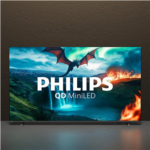 Philips MLED820, 55'', 4K UHD, QD Mini LED, black - TV
