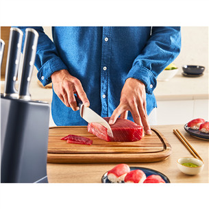 Tefal EverSharp, 5 предметов, нерж. сталь - Набор ножей и блок