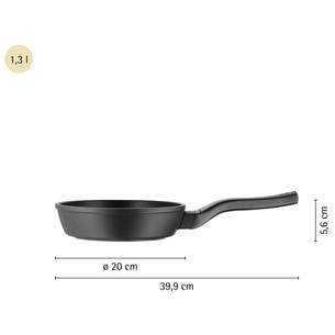 WMF PermaDur Premium, 20 cm, juoda - Keptuvė