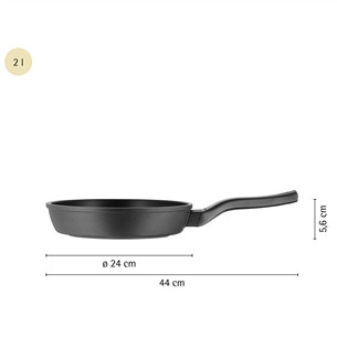 WMF PermaDur Premium, 24 cm, juoda - Keptuvė