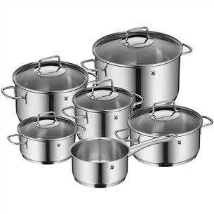 WMF Astoria, 6-piece set, stainless steel - Pots set + lids