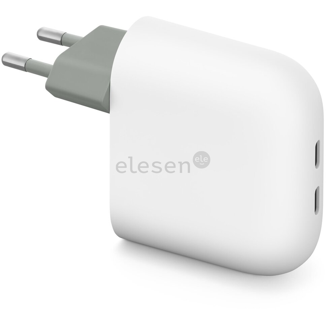 Google Pixel Flex Dual Port 67 W Fast Charger, USB-C, baltas - Įkroviklis