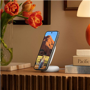 Google Pixel Pixelsnap Charger with Stand, Qi2, šviesiai mėlynas/baltas - Belaidis įkroviklis