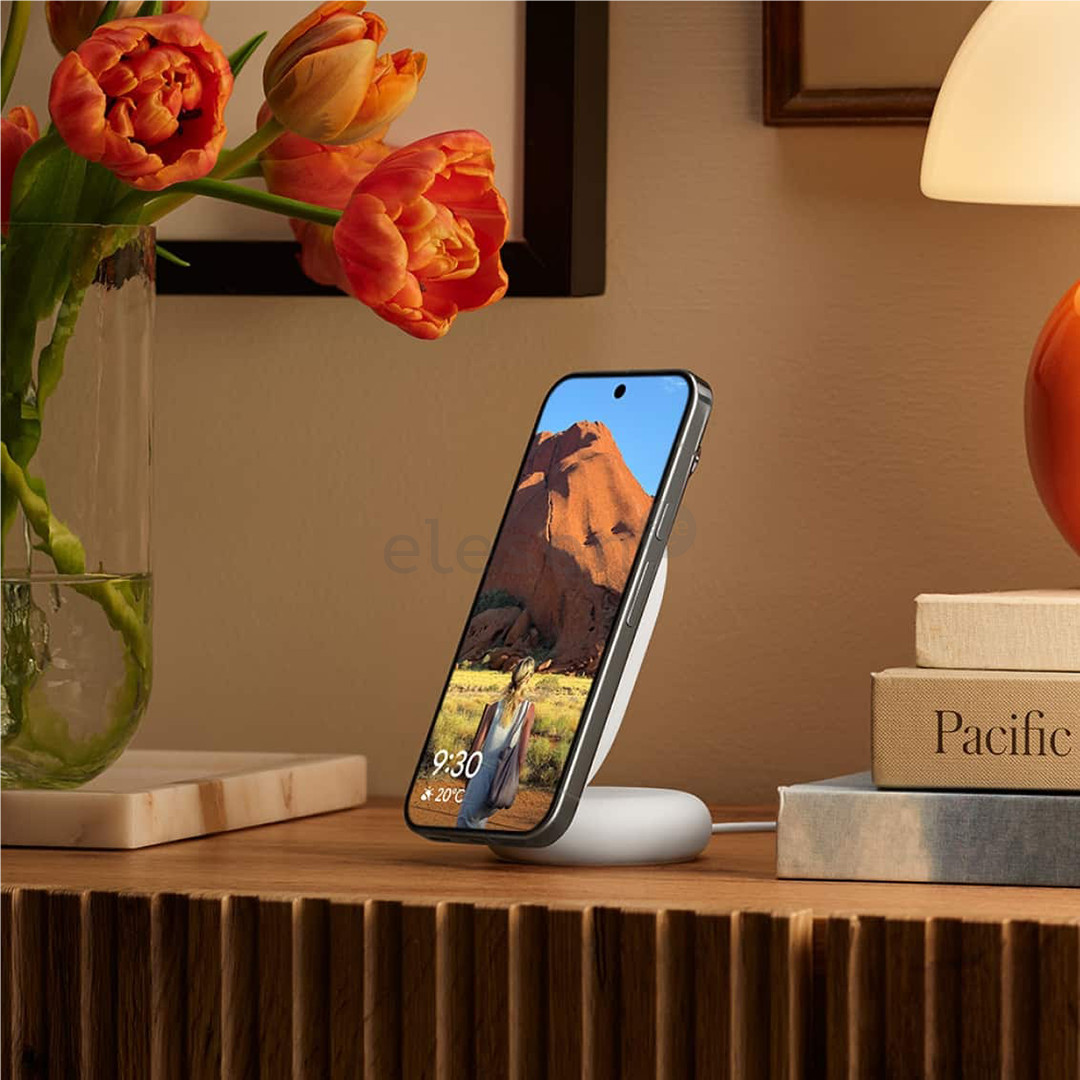 Google Pixel Pixelsnap Charger with Stand, Qi2, šviesiai mėlynas/baltas - Belaidis įkroviklis