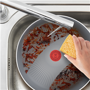 Tefal Halo, 24 cm, pilka - Keptuvė su dangčiu