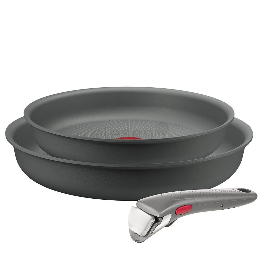 Tefal Ingenio Halo, 22/26 cm, 3-piece set, grey - Frypans + removable handle
