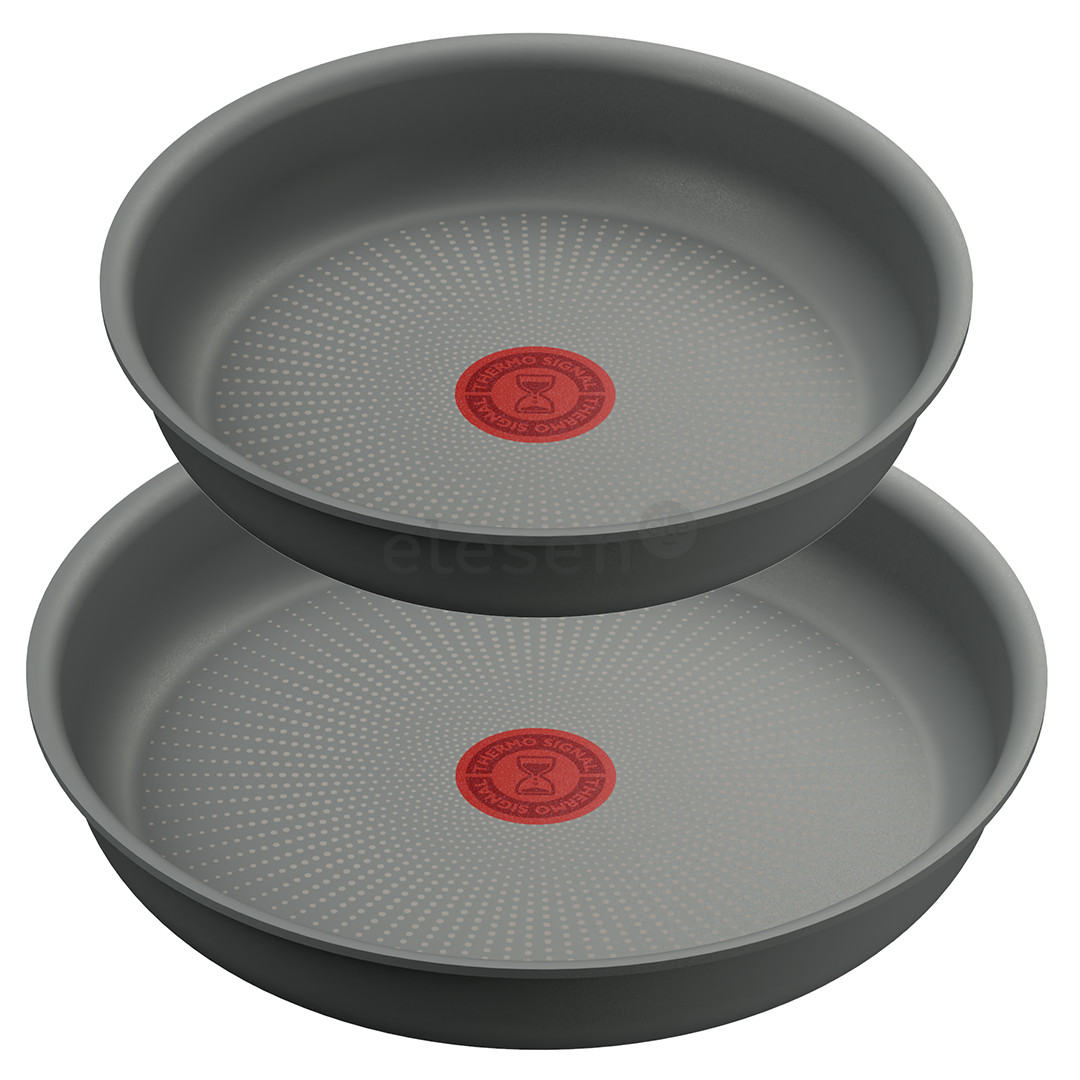 Tefal Ingenio Halo, 22/26 cm, 3-piece set, grey - Frypans + removable handle