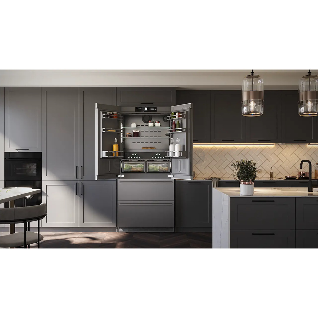 Liebherr BioFresh NoFrost, 522 L, aukštis 203 cm, nerūdijančio plieno - Šaldytuvas