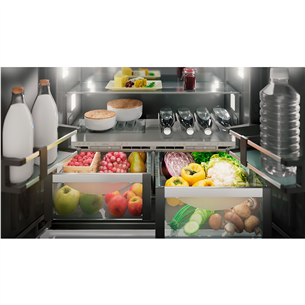Liebherr BioFresh NoFrost, 522 L, aukštis 203 cm, nerūdijančio plieno - Šaldytuvas
