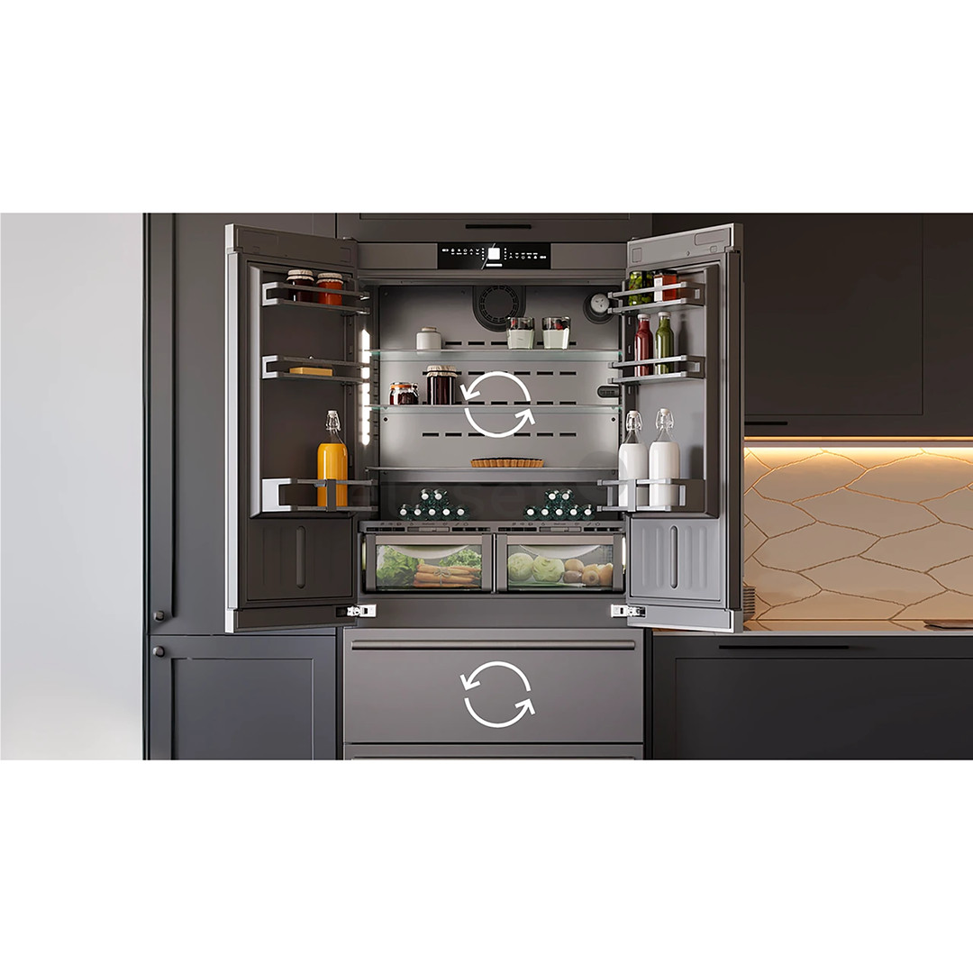 Liebherr BioFresh NoFrost, 522 L, aukštis 203 cm, nerūdijančio plieno - Šaldytuvas