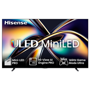 Hisense U8Q, 100'', 4K UHD, ULED, Mini LED, черный - Телевизор 100U8Q