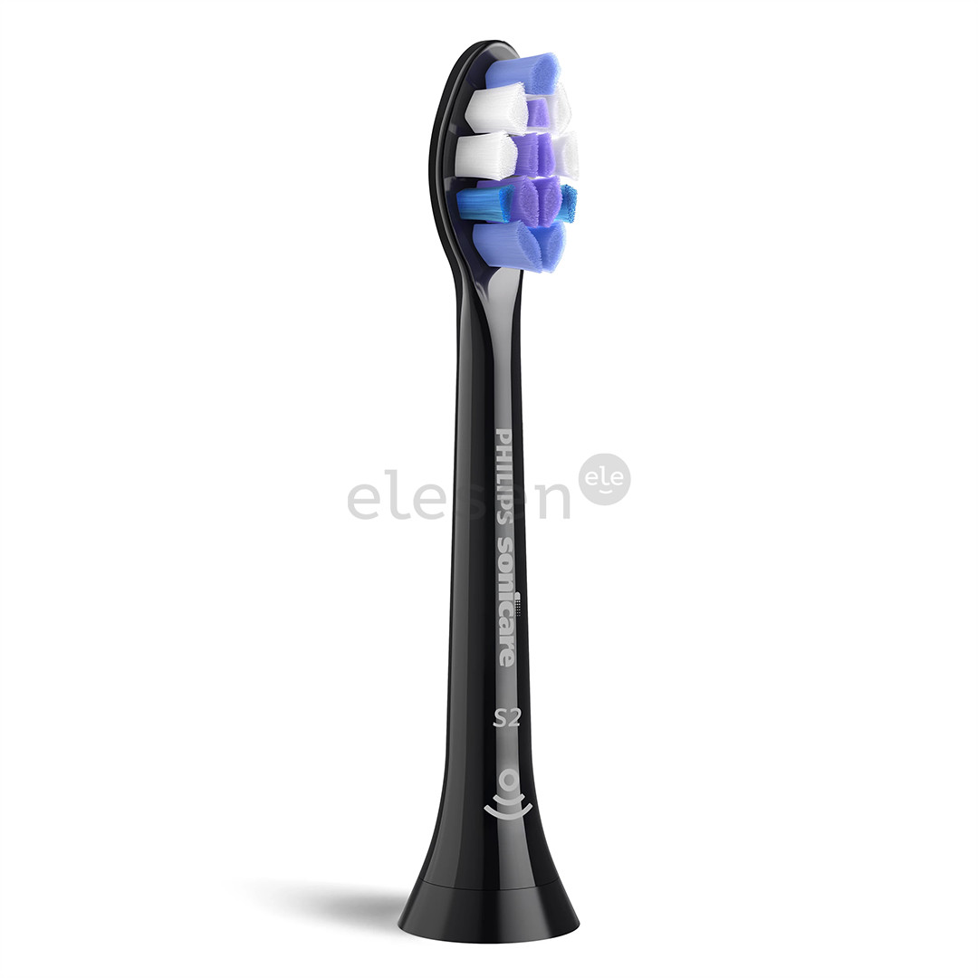 Philips Sonicare Sensitive, 2 vnt., juodi - Dantų šepetėlių antgaliai