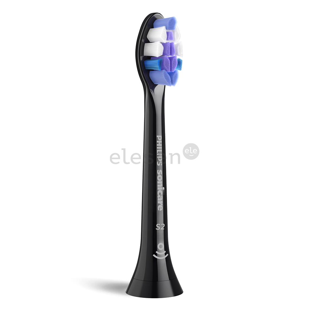 Philips Sonicare Sensitive, 2 vnt., juodi - Dantų šepetėlių antgaliai