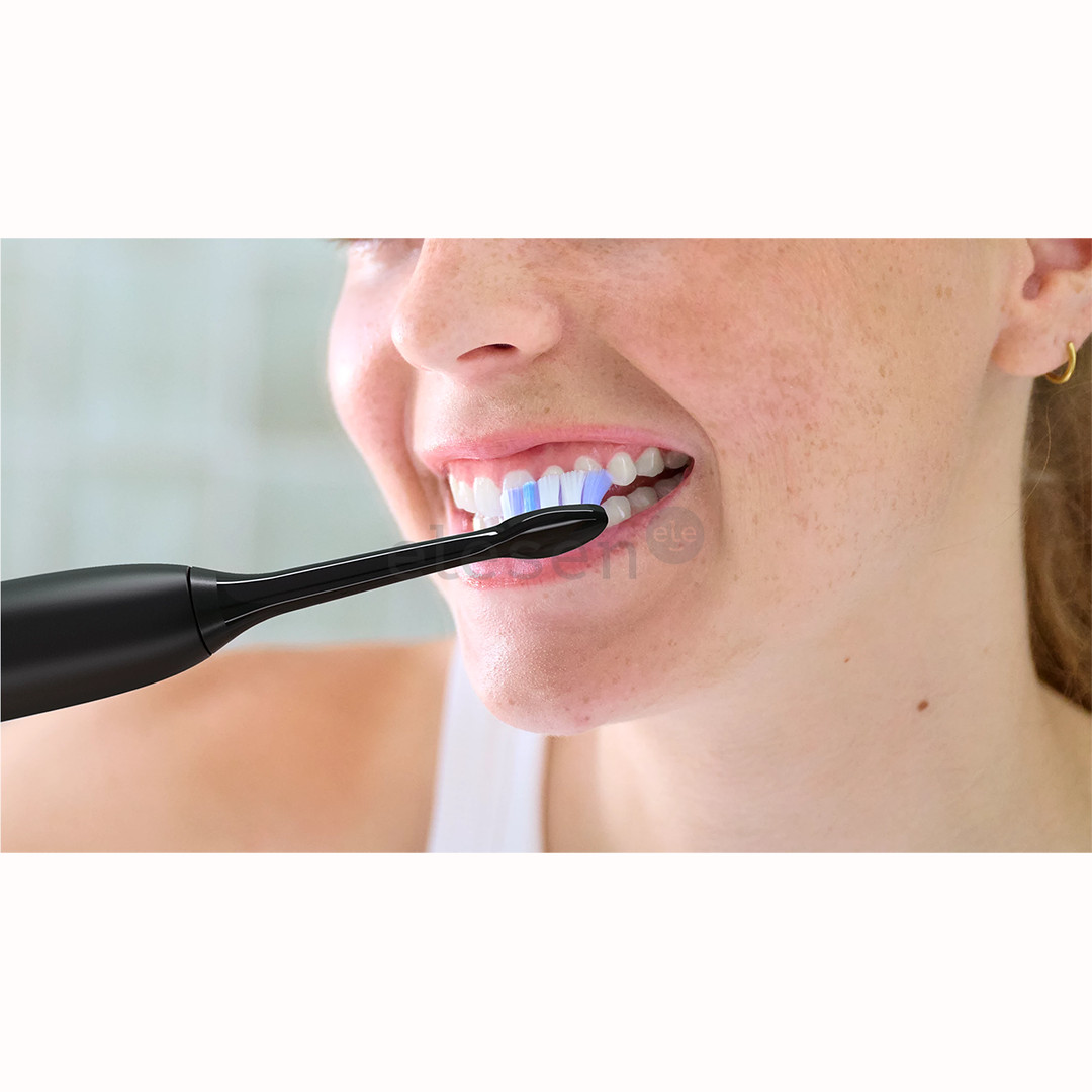 Philips Sonicare Sensitive, 2 vnt., juodi - Dantų šepetėlių antgaliai