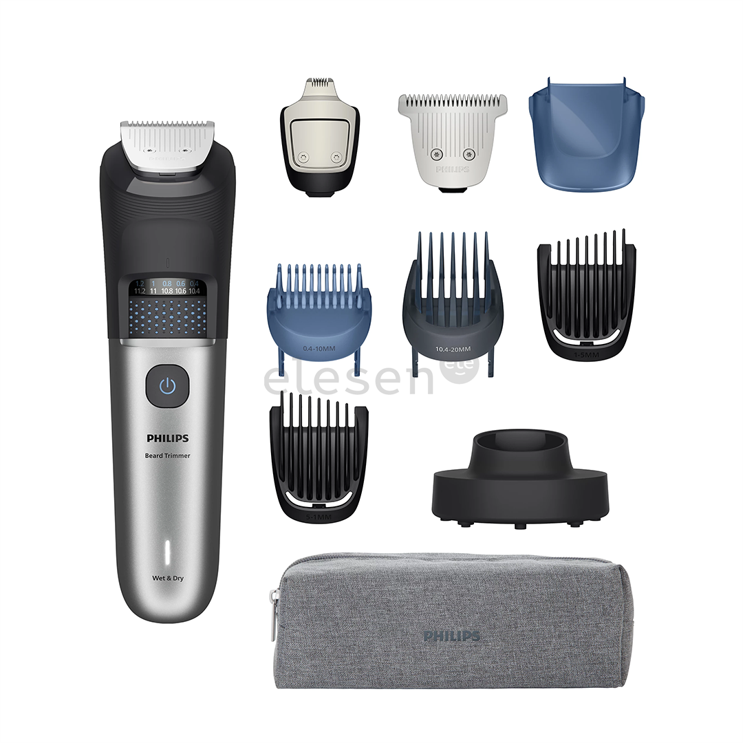 Philips Beard Trimmer 7000, черный/серый - Триммер для бороды