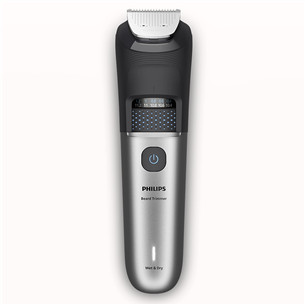 Philips Beard Trimmer 7000, juoda/pilka - Barzdos kirpimo mašinėlė