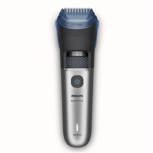 Philips Beard Trimmer 7000, juoda/pilka - Barzdos kirpimo mašinėlė