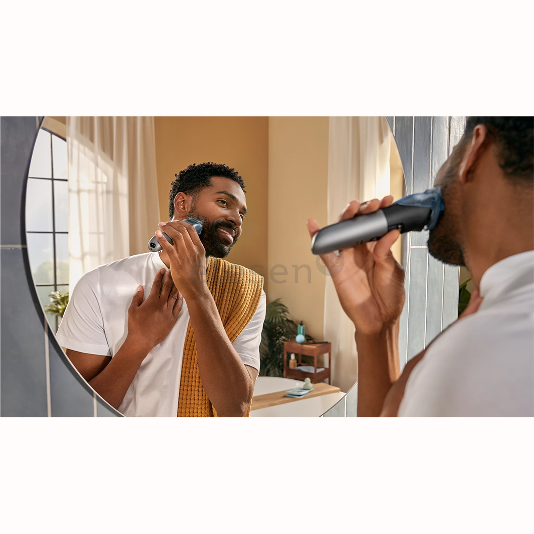 Philips Beard Trimmer 7000, черный/серый - Триммер для бороды