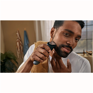 Philips Beard Trimmer 7000, juoda/pilka - Barzdos kirpimo mašinėlė