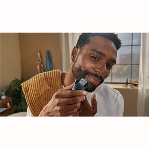 Philips Beard Trimmer 7000, juoda/pilka - Barzdos kirpimo mašinėlė
