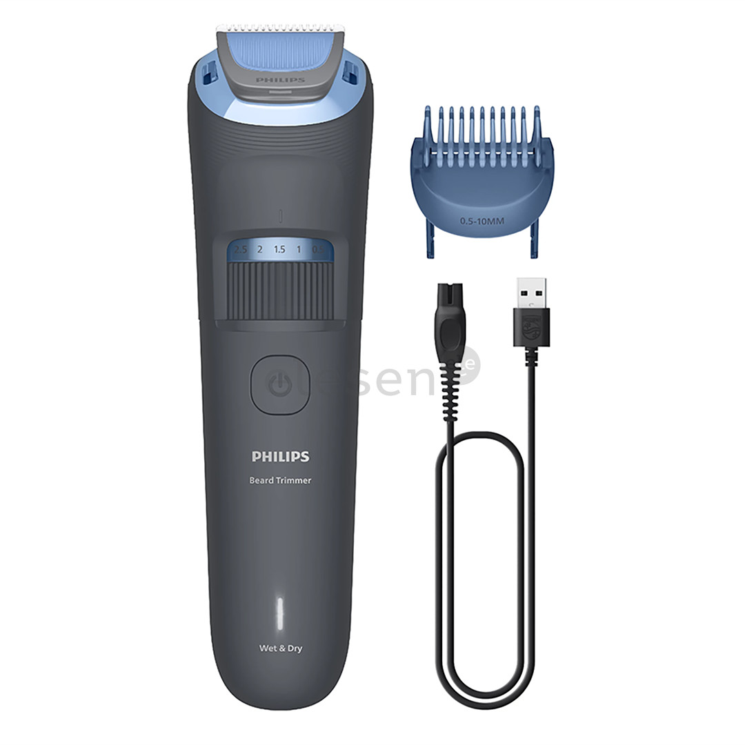Philips Beard Trimmer 3000, темно-серый - Триммер для бороды