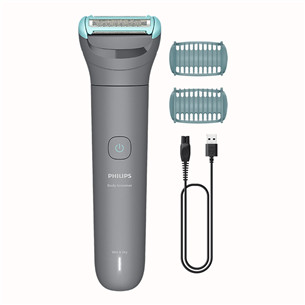 Philips Body Groomer 3000 Series, бритвенная система Triple Protect, серый - Бритва для тела BG3480/15