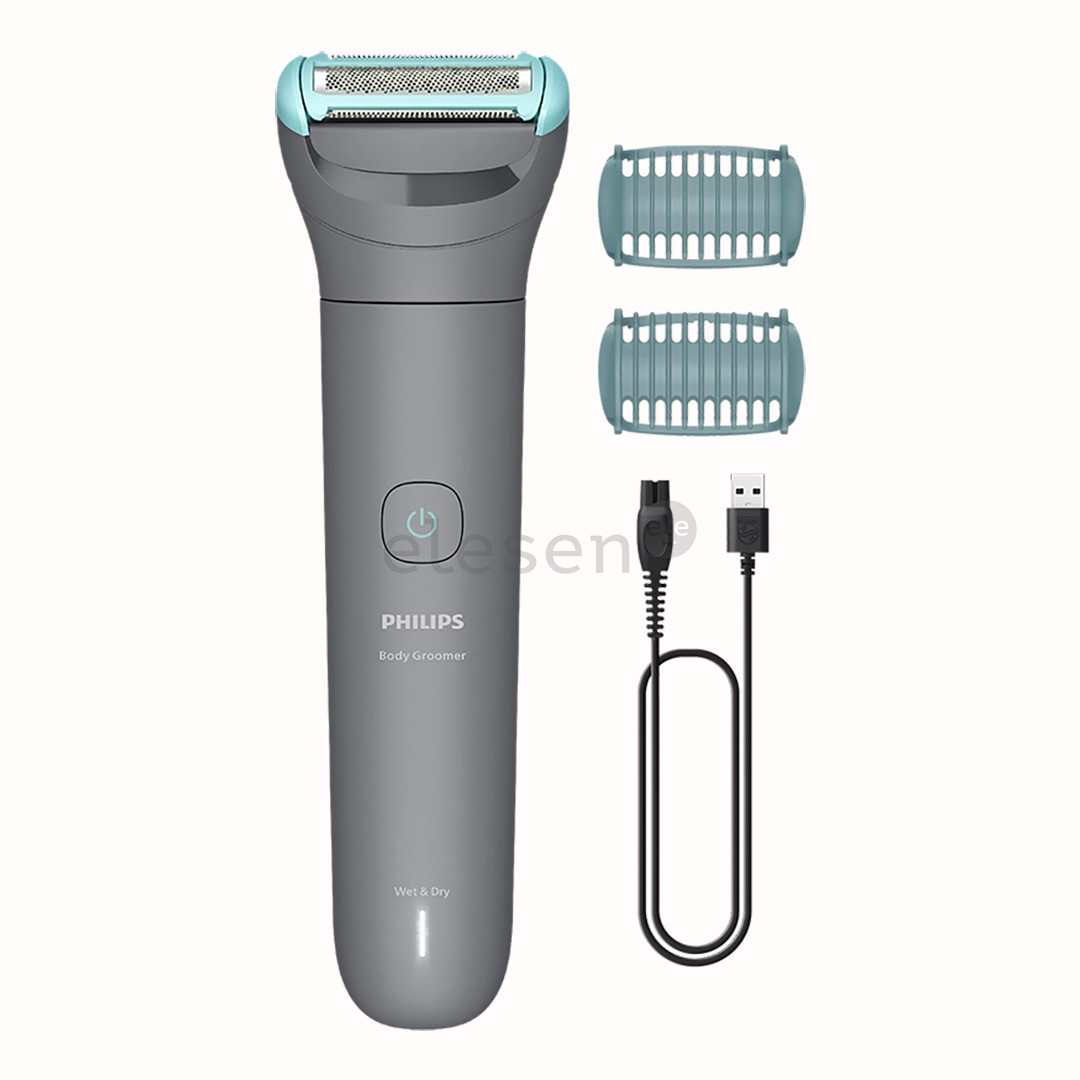 Philips Body Groomer 3000 Series, бритвенная система Triple Protect, серый - Бритва для тела