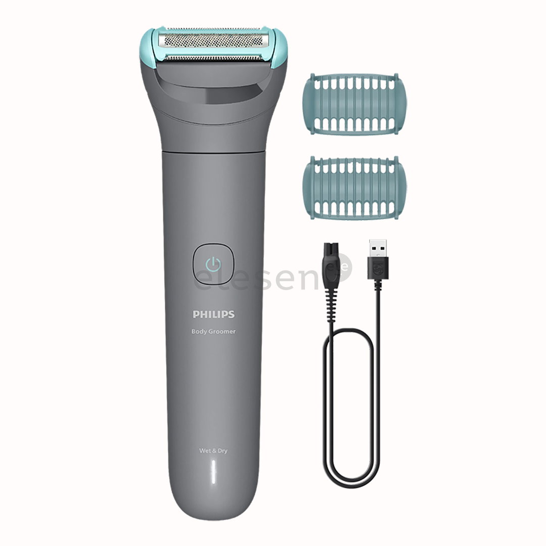 Philips Body Groomer 3000 Series, бритвенная система Triple Protect, серый - Бритва для тела