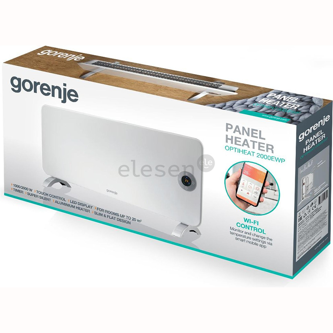 Gorenje OPTIHEAT 2000EWP, 2000 W, white - Heater