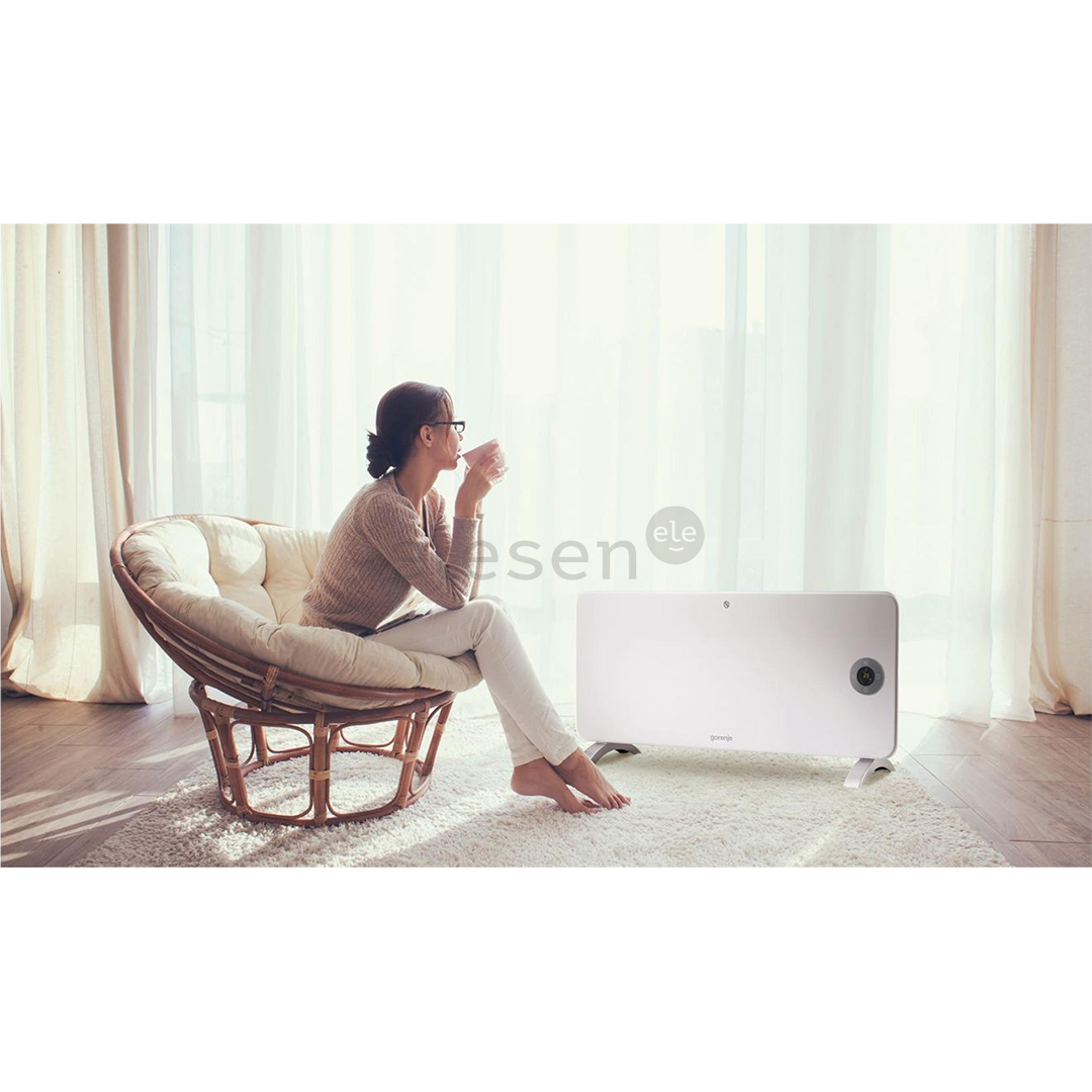 Gorenje OPTIHEAT 2000EWP, 2000 Вт, белый - Термовентилятор