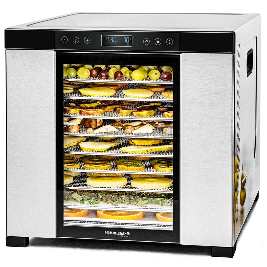 Rommelsbacher, 1000 W, stainless steel/black - Dehydrator