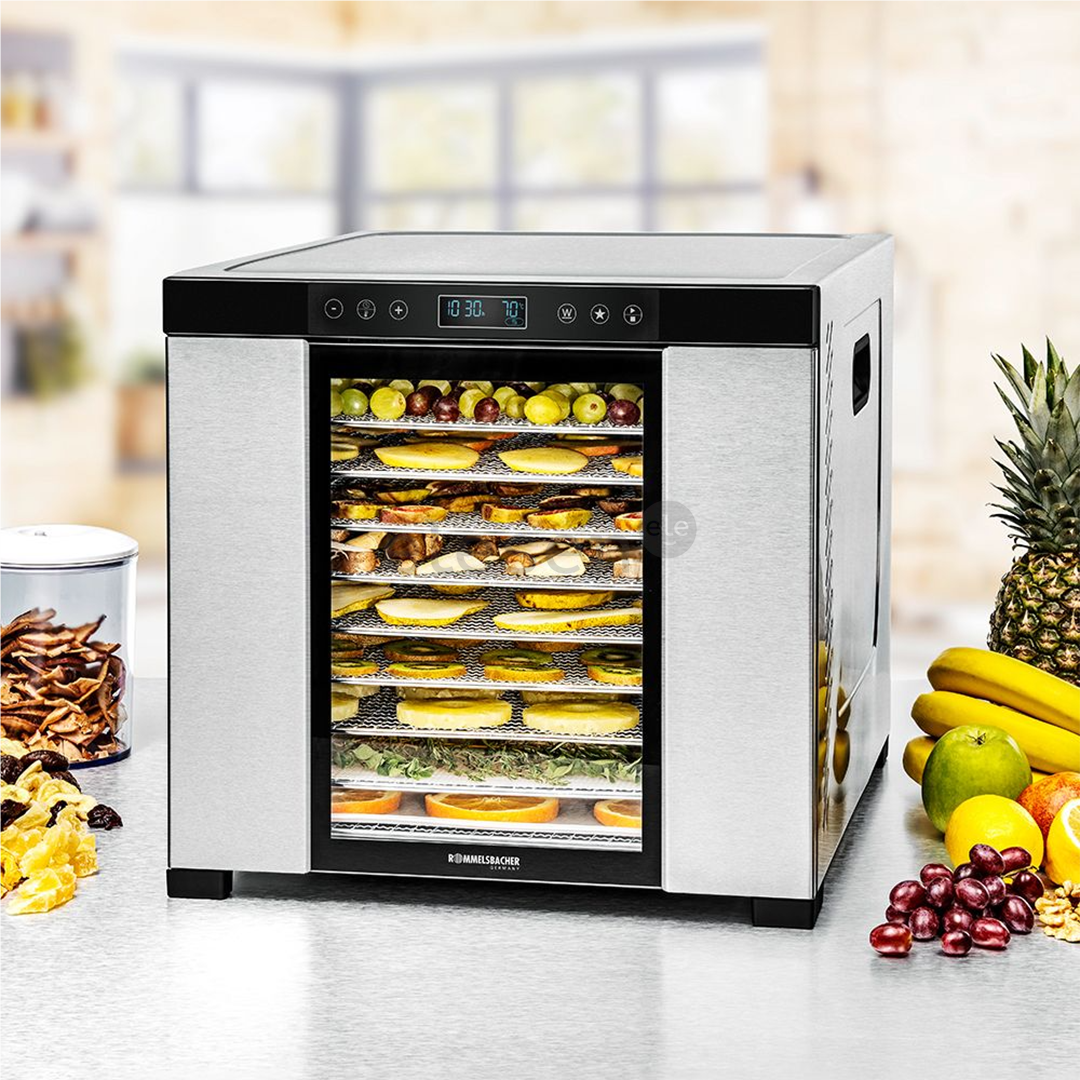 Rommelsbacher, 1000 W, stainless steel/black - Dehydrator