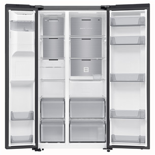 Samsung, NoFrost, 635 L, aukštis 179 cm, juodas - SBS Šaldytuvas