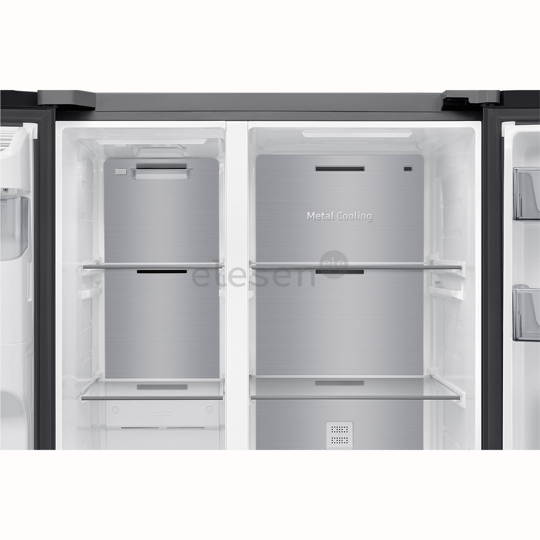 Samsung, NoFrost, 635 L, aukštis 179 cm, juodas - SBS Šaldytuvas