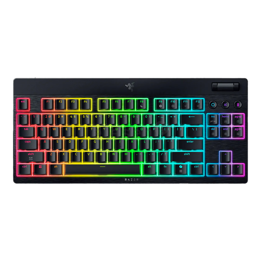 Razer BlackWidow V4 Low-Profile HyperSpeed, clicky, TKL, US, black - Wireless keyboard