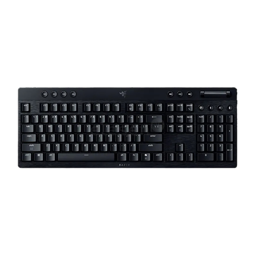 Razer BlackWidow V4 Low-Profile HyperSpeed, clicky, US, black - Wireless keyboard