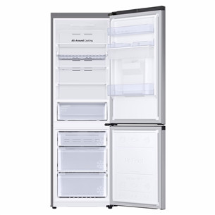 Samsung SmartThings AI Energy, No Frost, 341 L, aukštis 186 cm, sidabro spalvos - Šaldytuvas